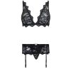 LIVCO CORSETTI FASHION - BELITA LC 90231 BRA + PANTY + GARTER BELT BLACK L/XL - Afbeelding 5
