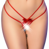CHILIROSE - CR 4695 BABYDOLL & THONG CROTCHLESS RED L/XL - Afbeelding 2