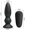MR PLAY - POWERFUL VIBRATOR REMOTE CONTROL ANAL PLUG BLACK - Afbeelding 5