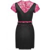 LIVCO CORSETTI FASHION - KUMIKO LC 90428 DRESSING GOWN + PANTY BLACK S/M - Afbeelding 4