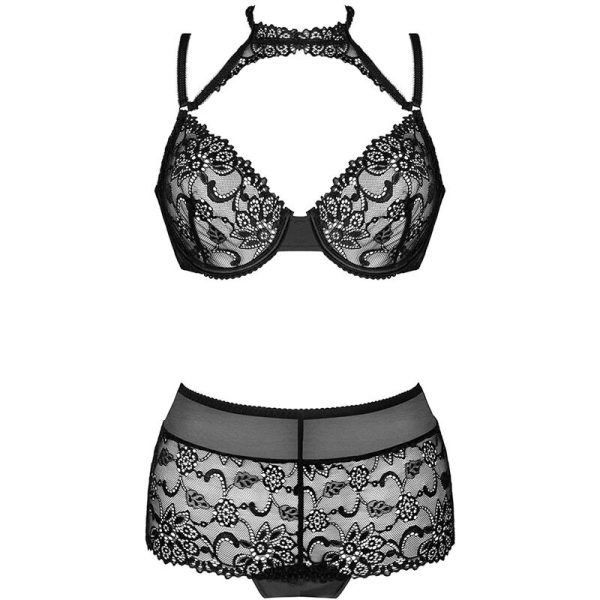 LIVCO CORSETTI FASHION - LINERA FOR THE SENSES COLLECTION BRA + PANTY BLACK - Afbeelding 3