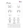 LIVCO CORSETTI FASHION - MORIDAM LC 90552 BRA + GARTER BELT + PANTY NEGRO - Afbeelding 8