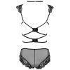 LIVCO CORSETTI FASHION - PALMENOM LC 90614 BRA + PANTY BLACK L/XL - Afbeelding 4