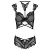 LIVCO CORSETTI FASHION - PALMENOM LC 90614 BRA + PANTY BLACK L/XL - Afbeelding 3
