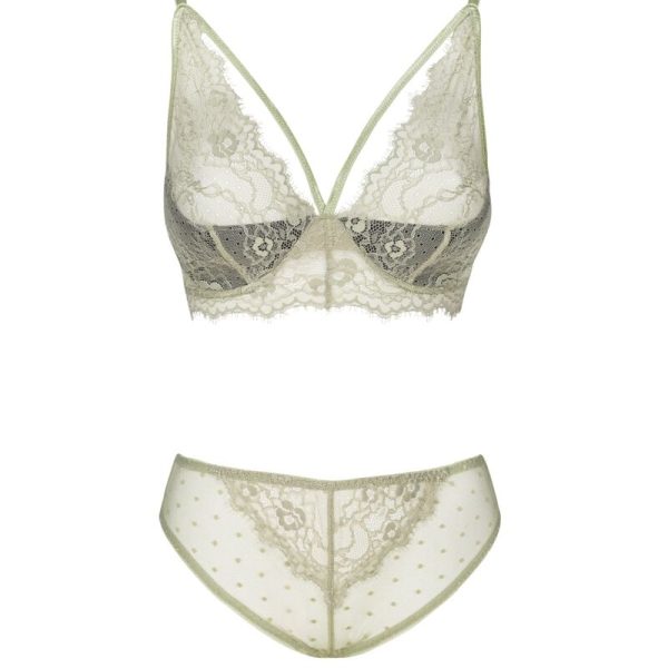 LIVCO CORSETTI FASHION - PINE LC 90667 BRA + PANTY KHAKI L/XL - Afbeelding 3
