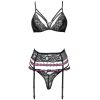 LIVCO CORSETTI FASHION - SNEHANA LC 90443 BRA + GARTER BELT + PANTY BLACK - Afbeelding 3