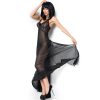 CHILIROSE - CR 3883 BABYDOLL LONG BLACK S/M - Afbeelding 3