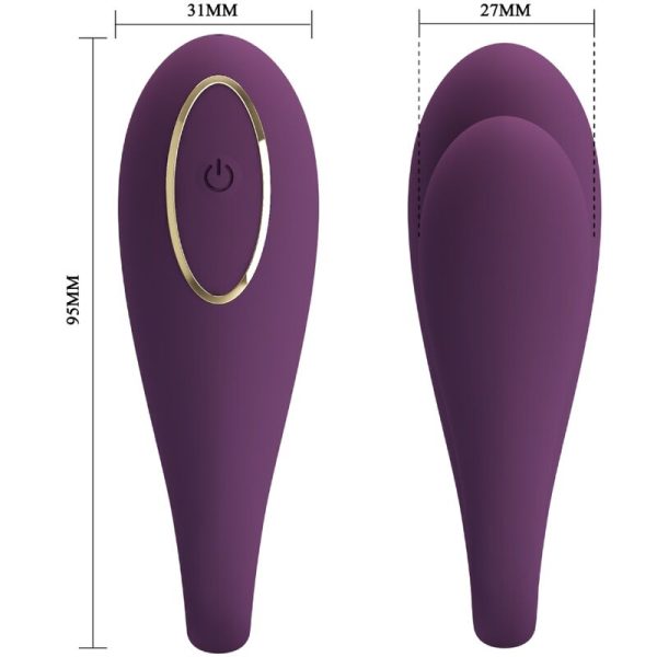 PRETTY LOVE - AUGUST REMOTE GLOBAL DOUBLE PLEASURE VIBRATOR - Afbeelding 3