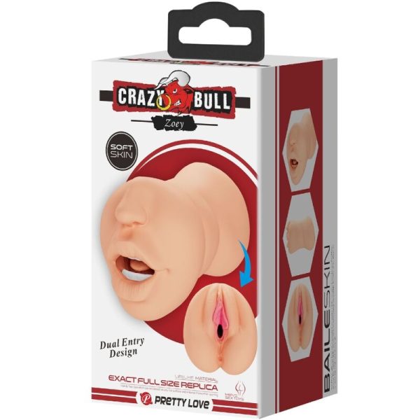 CRAZY BULL - ZOEY VAGINA-SHAPED MASTUBADOR DUAL ENTRY - Afbeelding 8