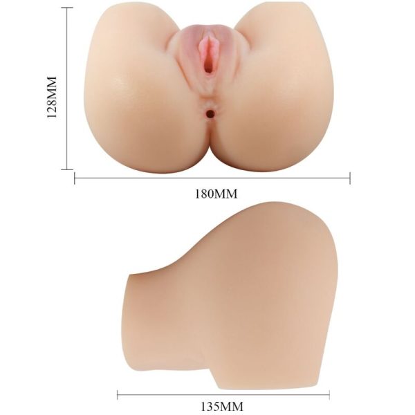 CRAZY BULL - REALISTIC VAGINA AND ANUS MILA VIBRATOR - Afbeelding 6