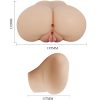 CRAZY BULL - REALISTIC VAGINA AND ANUS LUNA VIBRATOR - Afbeelding 6
