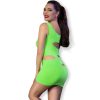 CHILIROSE - CR 4621 DRESS GREEN S/M - Afbeelding 2