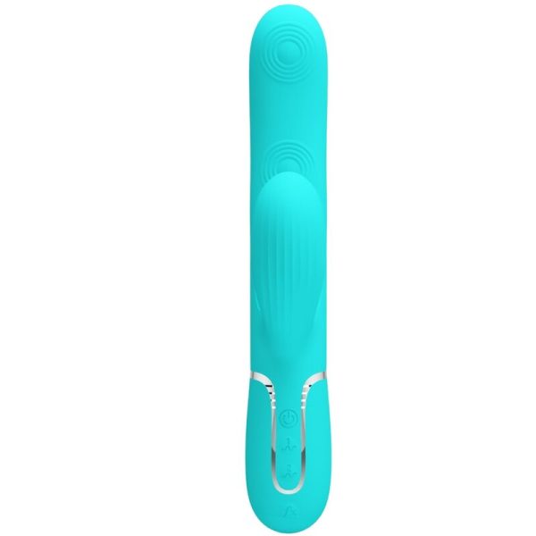 PRETTY LOVE - PERLITA MULTIFUNCTION 3 IN 1 G-SPOT VIBRATOR AQUA GREEN - Afbeelding 2