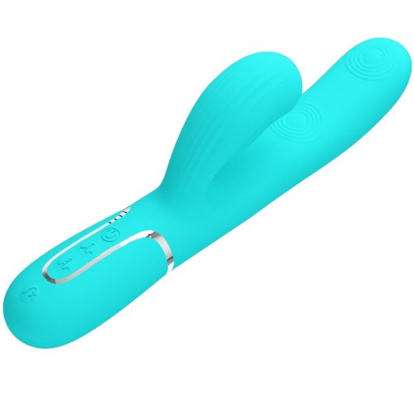 PRETTY LOVE - PERLITA MULTIFUNCTION 3 IN 1 G-SPOT VIBRATOR AQUA GREEN - Afbeelding 3