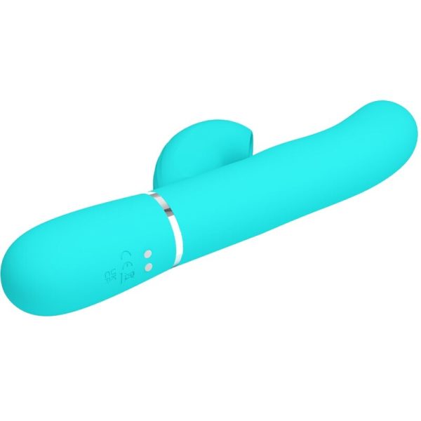 PRETTY LOVE - PERLITA MULTIFUNCTION 3 IN 1 G-SPOT VIBRATOR AQUA GREEN - Afbeelding 4