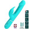 PRETTY LOVE - KAMPAS RABBIT 3 IN 1 MULTIFUNCTION VIBRATOR WITH TONGUE AQUA GREEN - Afbeelding 10