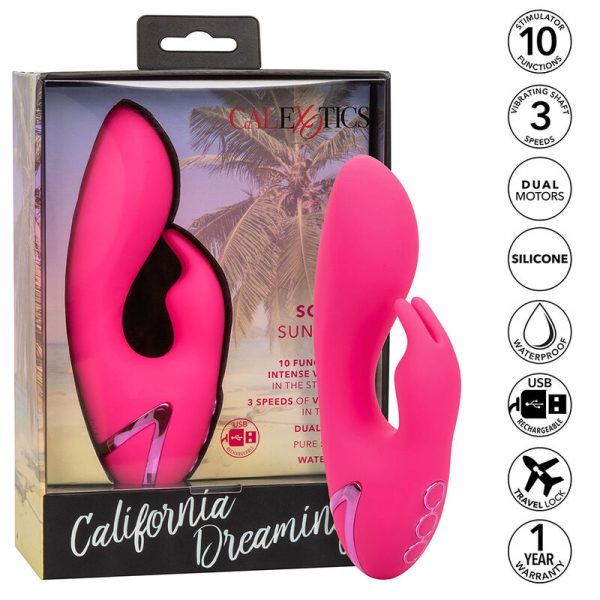 CALEXOTICS - SO. CAL SUNSHINE VIBRATOR RABBIT FUCHSIA BY CALIFORNIA DREAMING - Afbeelding 2