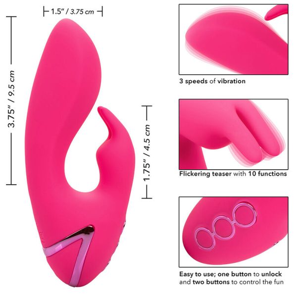 CALEXOTICS - SO. CAL SUNSHINE VIBRATOR RABBIT FUCHSIA BY CALIFORNIA DREAMING - Afbeelding 9