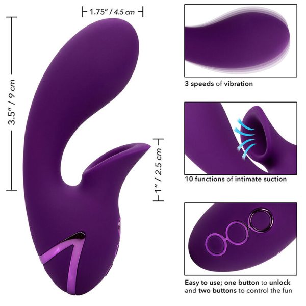 CALEXOTICS - HUNTINGTON BEACH HEARTBREAKER STIMULATOR & SUCKER PURPLE BY CALIFORNIA DREAMING - Afbeelding 10