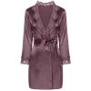LIVCO CORSETTI FASHION - JACQUELINE LC 90249 DRESSING GOWN + SHIRT + PANTY VIOLET S/M - Afbeelding 3