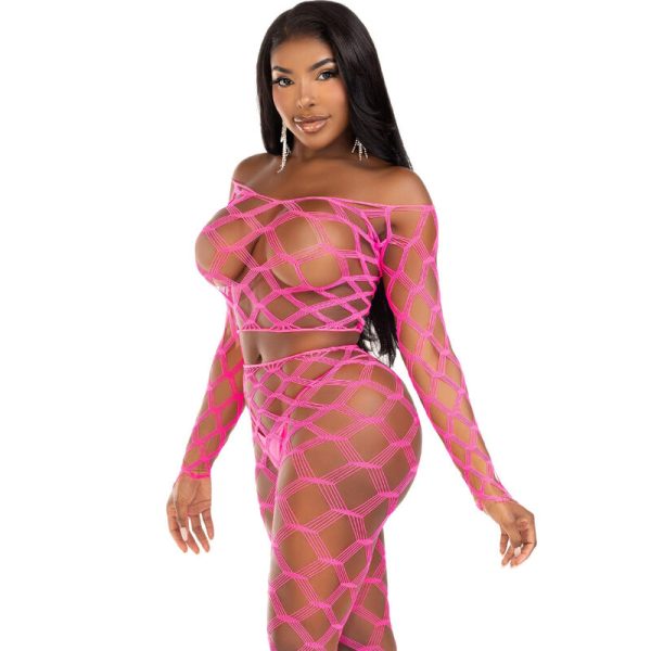 LEG AVENUE - TOP & LEGGINS HARDCORE FUCHSIA - Afbeelding 5