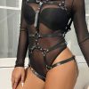 SUBBLIME - BODY HARNESS ADJUSTABLE STRAPS LEATHER BLACK ONE SIZE - Afbeelding 10