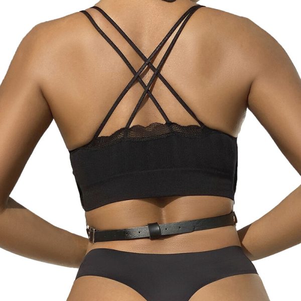 SUBBLIME - CHEST HARNESS LEATHER CHAINS BLACK ONE SIZE - Afbeelding 3
