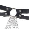 SUBBLIME - LEATHER RING CHAINBELT BLACK ONE SIZE - Afbeelding 6