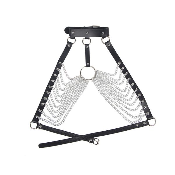 SUBBLIME - CHEST HARNESS WITH BIG RING CHAINS ONE SIZE - Afbeelding 4