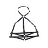 SUBBLIME - LEATHER RING CHEST HARNESS BLACK ONE SIZE - Afbeelding 4