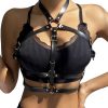 SUBBLIME - LEATHER RING CHEST HARNESS BLACK ONE SIZE - Afbeelding 2