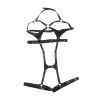 SUBBLIME - FULL BODY HARNESS WITH LEATHER BUCKLES BLACK ONE SIZE - Afbeelding 4