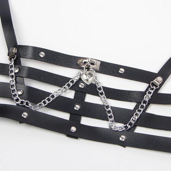 SUBBLIME - CORSET HARNESS WITH CHAINDETAIL ONE SIZE - Afbeelding 4