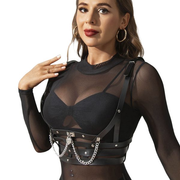 SUBBLIME - CORSET HARNESS WITH CHAINDETAIL ONE SIZE - Afbeelding 2
