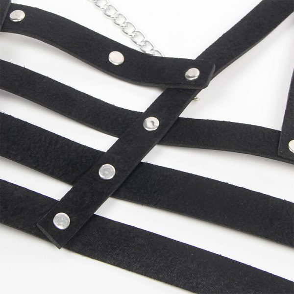 SUBBLIME - CORSET HARNESS WITH CHAINDETAIL ONE SIZE - Afbeelding 6