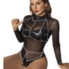 SUBBLIME - FULL BODY HARNESS WITH STAR CHAINDETAIL ONE SIZE - Afbeelding 2