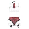SUBBLIME - SEXY SCHOOLGIRL COSTUME WITH BRA S/M - Afbeelding 4