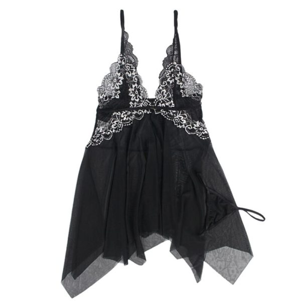 SUBBLIME - BABYDOLL FABRIC TULLE CHEST LACE L/XL - Afbeelding 4