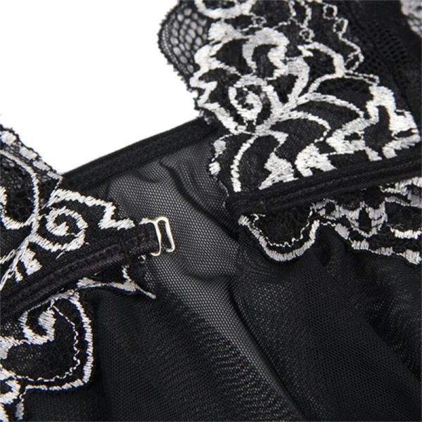 SUBBLIME - BABYDOLL FABRIC TULLE CHEST LACE L/XL - Afbeelding 8