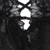 SUBBLIME - TEDDY HALTER NECK BARE BACK LACE BLACK S/M - Afbeelding 8