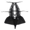 SUBBLIME - TEDDY HALTER NECK BARE BACK LACE BLACK S/M - Afbeelding 6
