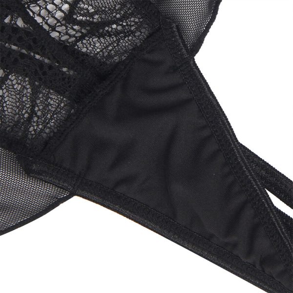 SUBBLIME - TEDDY HALTER NECK BARE BACK LACE BLACK L/XL - Afbeelding 10