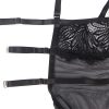 SUBBLIME - BABYDOLL WITH ADJUSTABLE LACE STRAPS BLACK L/XL - Afbeelding 8