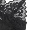 SUBBLIME - BABYDOLL WITH FLORAL PRINT CHEST BLACK S/M - Afbeelding 9