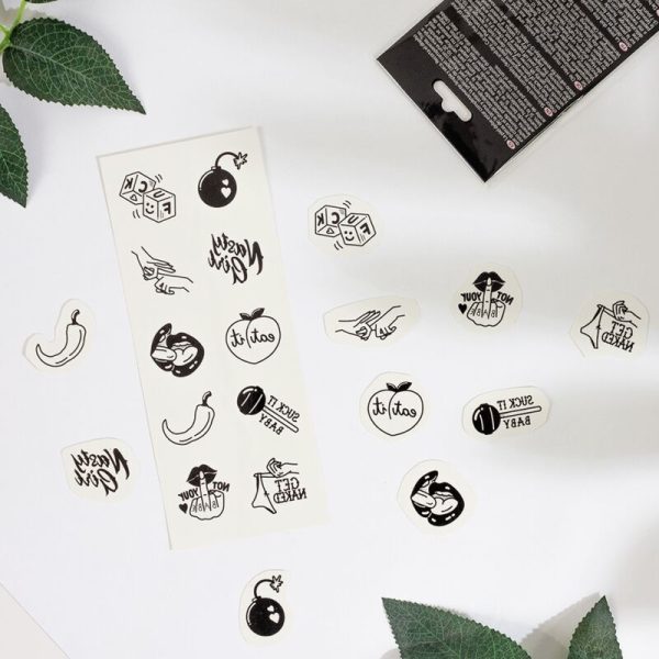 SECRET PLAY - SET OF 10 SPICY COLLECTION TEMPORARY TATTOOS - Afbeelding 2