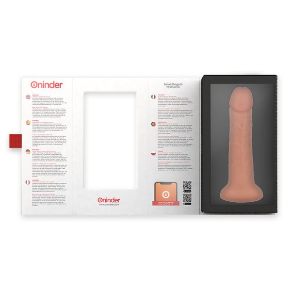 ONINDER - SMALL BOGOTÁ VIBRATOR DILDO 9 SPEEDS NATURAL 17.5 CM -O- 4 CM - FREE APP - Afbeelding 5