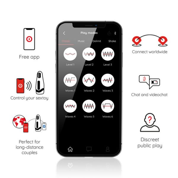 ONINDER - SEOUL RECHARGEABLE MALE MASTURBATOR 10 SPEED - FREE APP - Afbeelding 5