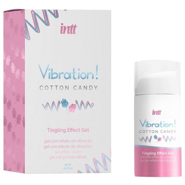 INTT - POWERFUL INTIMATE STIMULANT COTTON CANDY LIQUID VIBRATOR GEL 15 ML - Afbeelding 2