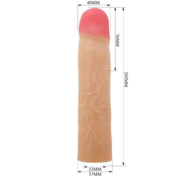 PRETTY LOVE - KYLIAN PENIS EXTENDER COVER FLESH - Afbeelding 4