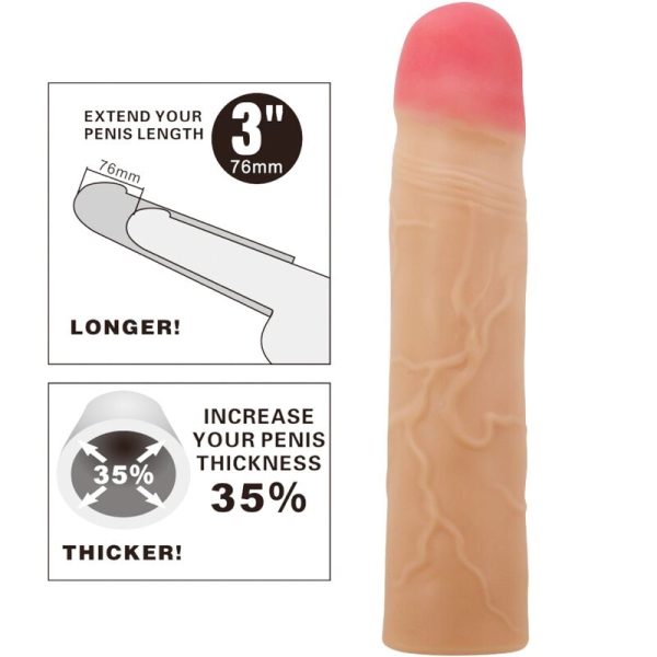 PRETTY LOVE - KYLIAN PENIS EXTENDER COVER FLESH - Afbeelding 5